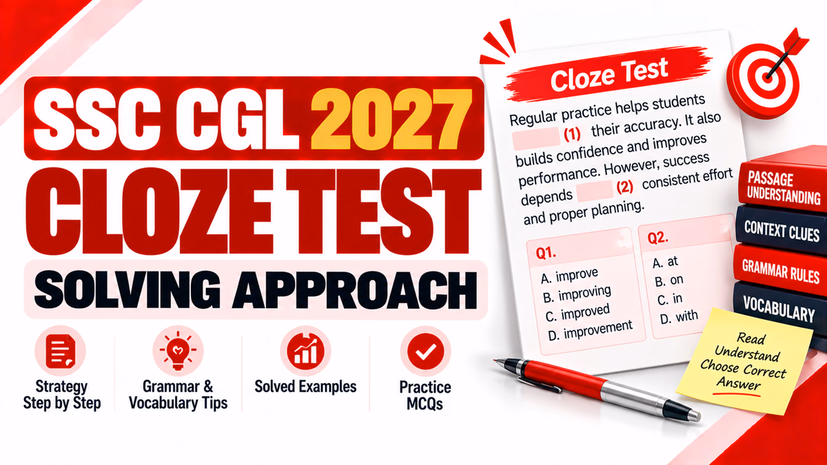 SSC CGL 2027 Cloze Test Solving Approach for CGL.